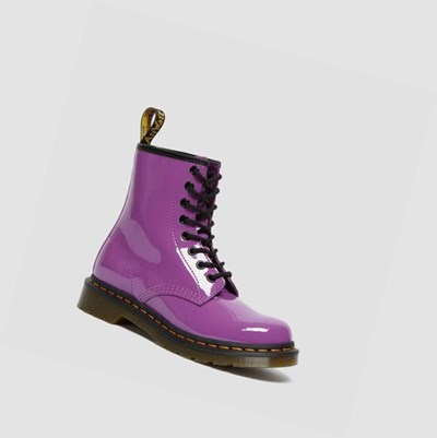 Dr Martens 1460 Patent Snørestøvletter Dame Lilla | 270356PIT