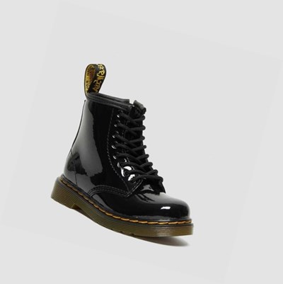 Dr Martens 1460 Patent Toddler Snørestøvletter Barn Svarte | 105942LSB