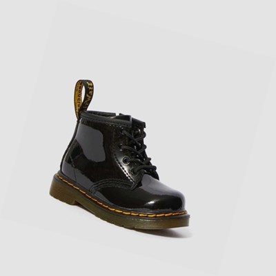 Dr Martens 1460 Patent Toddler Snørestøvletter Barn Svarte | 951327IMS