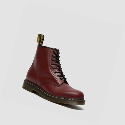 Dr Martens 1460 Smooth Snørestøvletter Dame Rosa Rød | 760594CVF