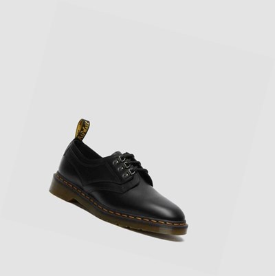 Dr Martens 1461 Verso Smooth Oxford Sko Dame Svarte | 150782XQY