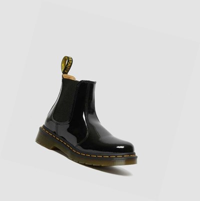 Dr Martens 2976 Patent Chelsea Støvler Dame Svarte | 502486HRI