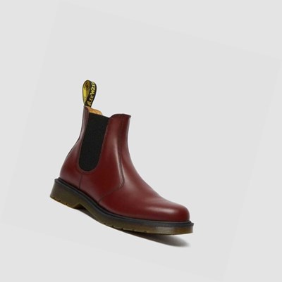 Dr Martens 2976 Smooth Chelsea Støvler Herre Rosa Rød | 864729XKA