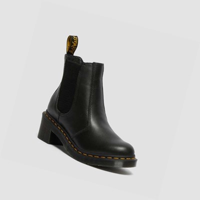 Dr Martens Cadence Hælene Chelsea Støvler Dame Svarte | 089352DCA