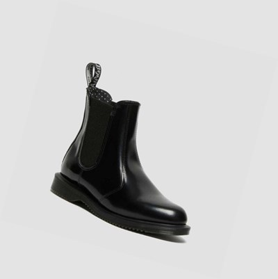 Dr Martens Flora Smooth Chelsea Støvler Dame Svarte | 809136POV