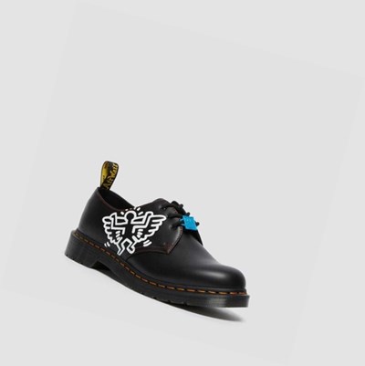 Dr Martens Keith Haring 1461 Smooth Oxford Sko Dame Svarte | 021634SPE
