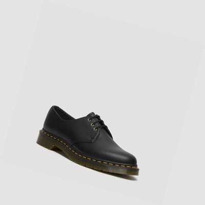 Dr Martens Veganske 1461 Felix Oxford Sko Dame Svarte | 162498PTQ
