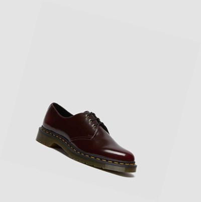 Dr Martens Veganske 1461 Oxford Sko Herre Rosa Rød | 036852FIV